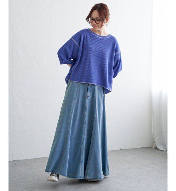 Lbc with Life「ワッフルカラーステッチプルオーバー」|その他|