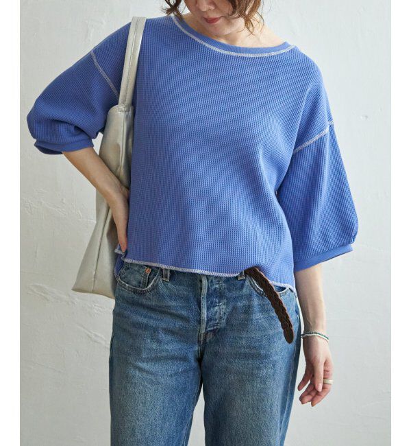 Lbc with Life「ワッフルカラーステッチプルオーバー」|その他|