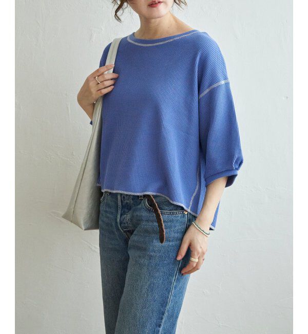 Lbc with Life「ワッフルカラーステッチプルオーバー」|その他|