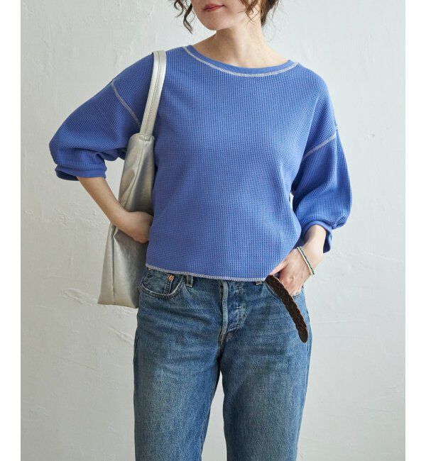 Lbc with Life「ワッフルカラーステッチプルオーバー」|その他|