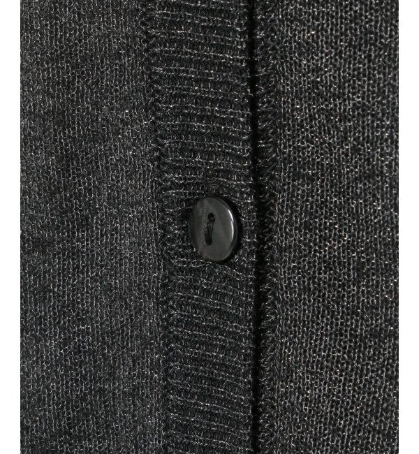 Lbc with Life「シアー2WAYヘリンボンクロシェニット」|カーディガン|