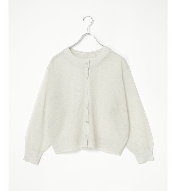 Lbc with Life「シアー2WAYヘリンボンクロシェニット」|カーディガン|