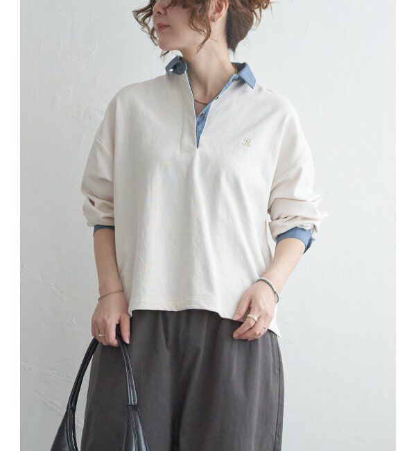 Lbc with Life「ミニロゴ刺繍ラガープルオーバー」|その他|オフホワイト