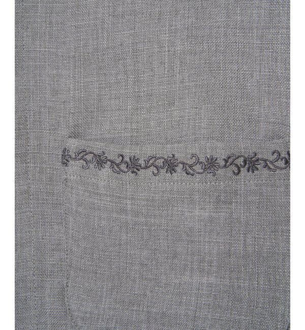 Lbc with Life「エクリュハーフスリーブジャケット」|テーラードジャケット|