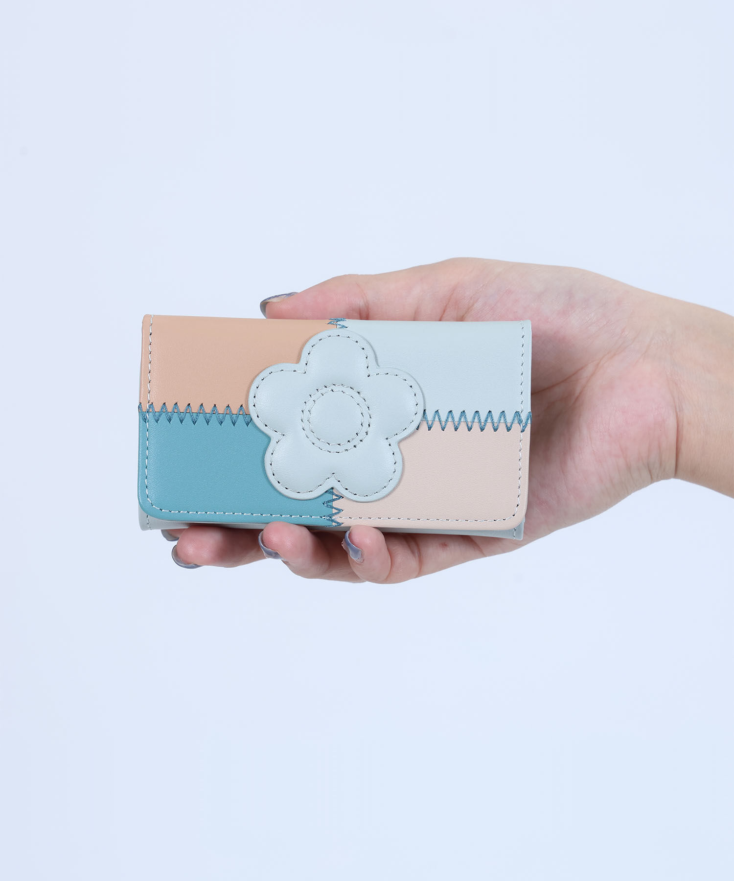 MARY QUANT「パッチワーク キーケース」|キーケース|ライトグリーン