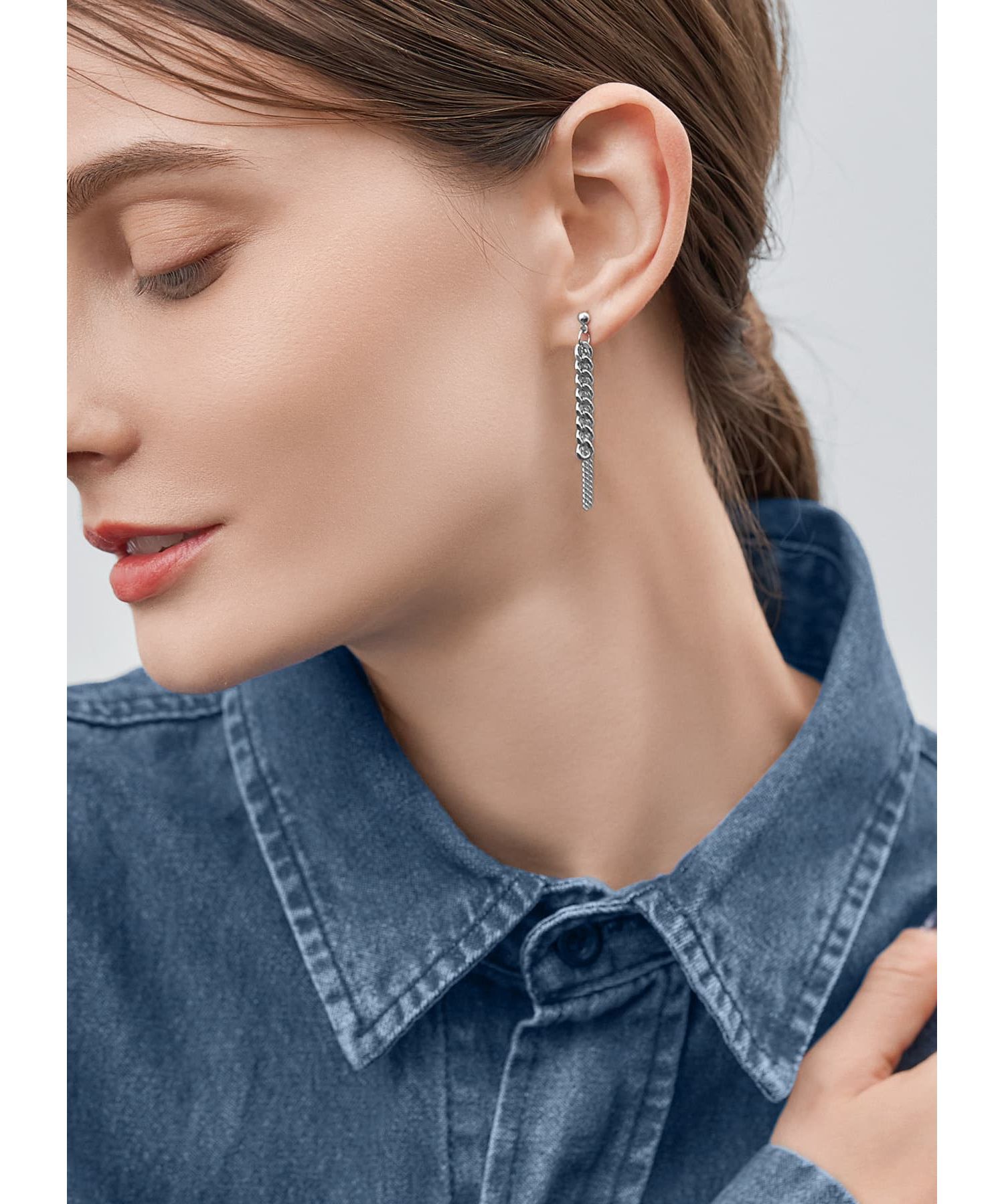 STYLE DELI「ミックスチェーンピアス」|ピアス|