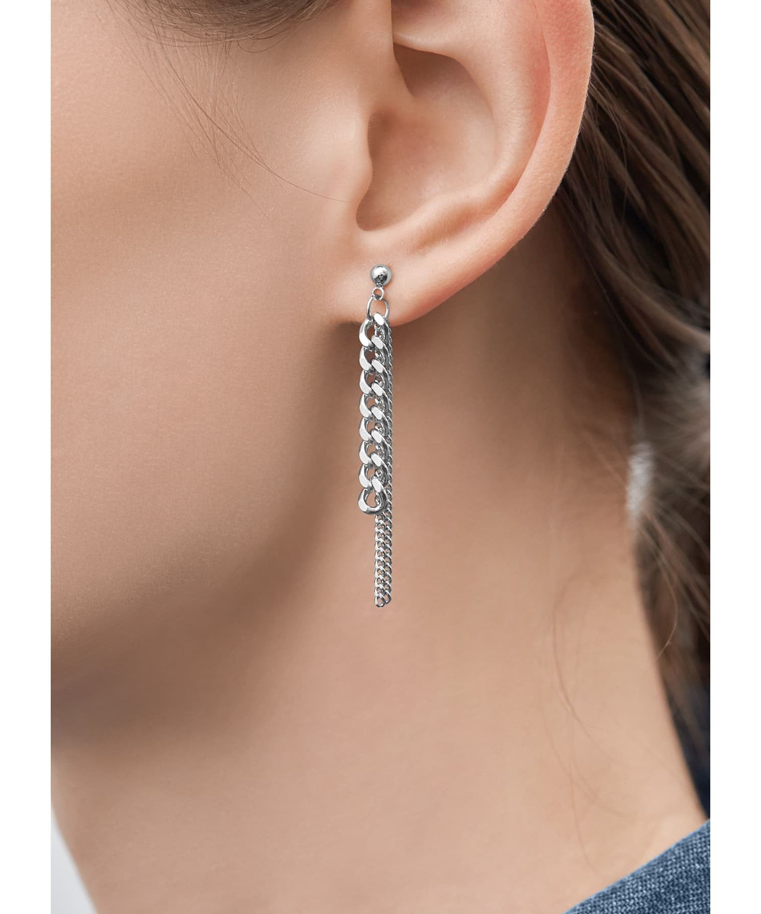 STYLE DELI「ミックスチェーンピアス」|ピアス|