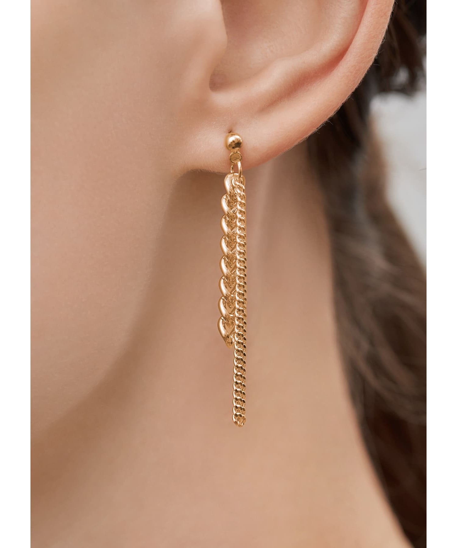 STYLE DELI「ミックスチェーンピアス」|ピアス|