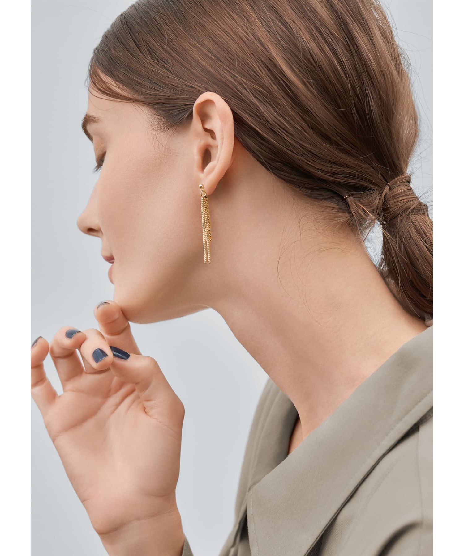 STYLE DELI「ミックスチェーンピアス」|ピアス|