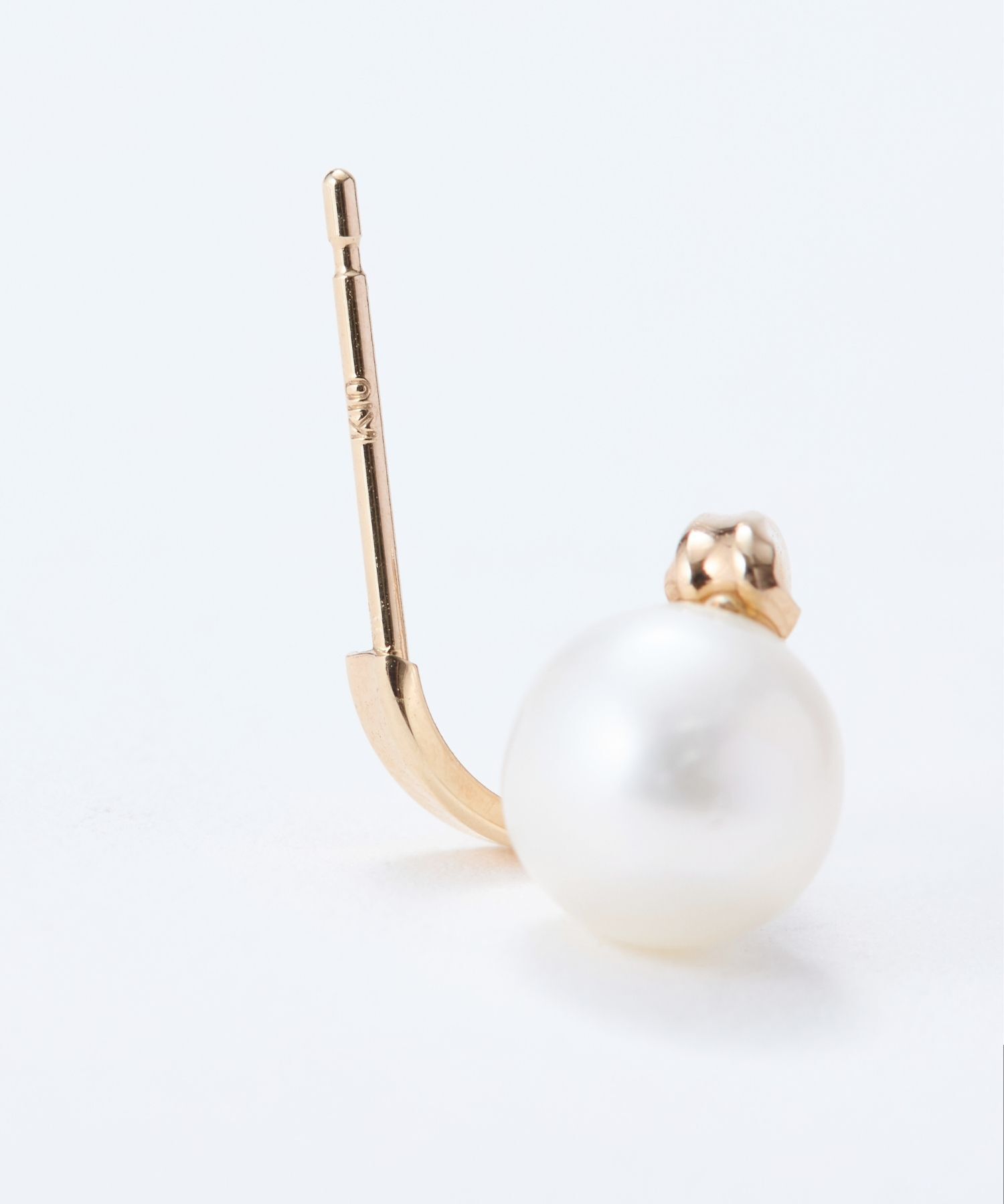 JUPITER「【K10】淡水パールフープフォルムピアス」|ピアス|