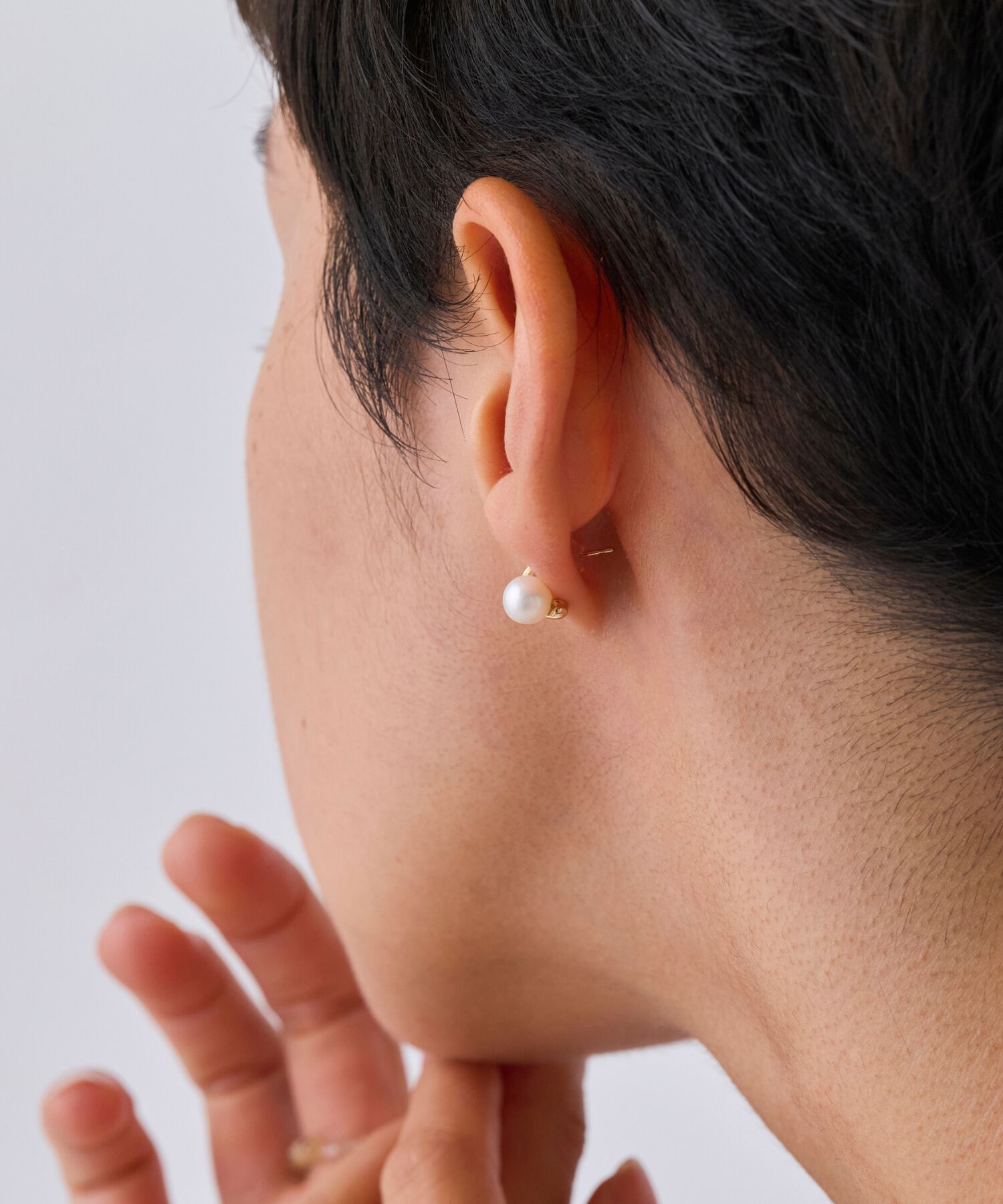 JUPITER「【K10】淡水パールフープフォルムピアス」|ピアス|