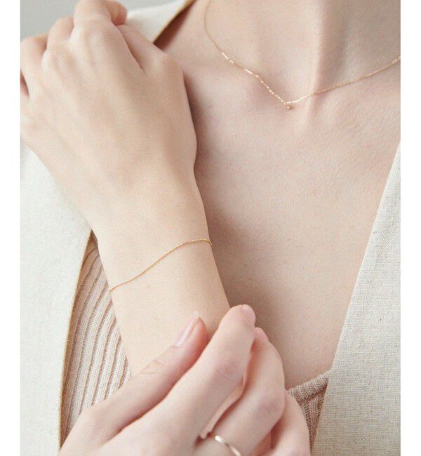 ete「[レイヤード] K10YG ベネチアンチェーン ブレスレット」|ブレスレット・バングル|