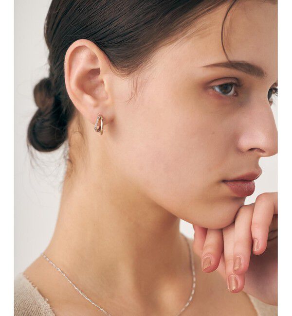 ete「ビジュー ハグピアス」|ピアス|