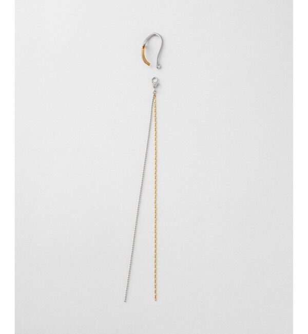 Jouete「メッシュカフス ジルコニア コンビカラー」|イヤリング|