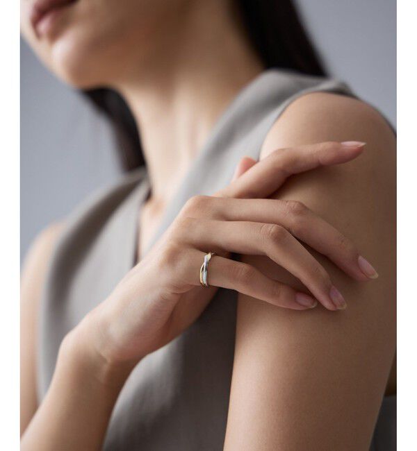 Jouete「[フォークピンキー] リング ツイスト コンビカラー」|リング|