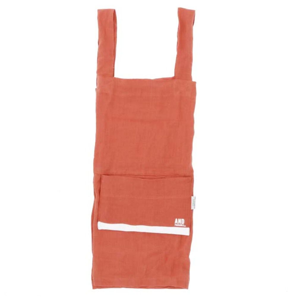 AND PACKABLE「キッズ エプロン おしゃれ 通販 リネン 女の子 男の子 アンドパッカブル AND」|食器・キッチングッズ|オレンジ1