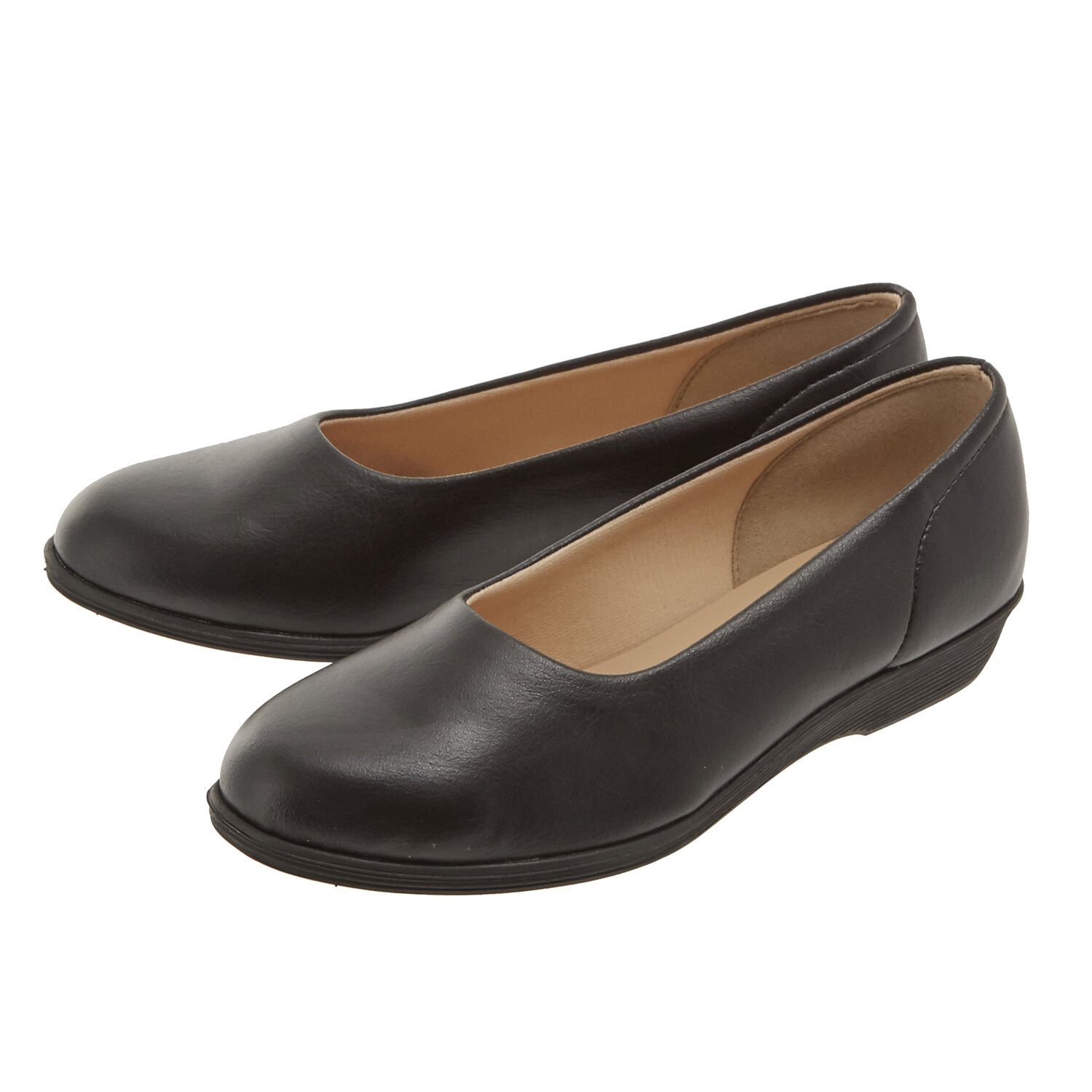 BACKYARD FAMILY「パンジー 靴 レディース 通販 パンプス 婦人靴 pansy 4060 ぺたんこ靴 痛くない」|パンプス|ブラック1