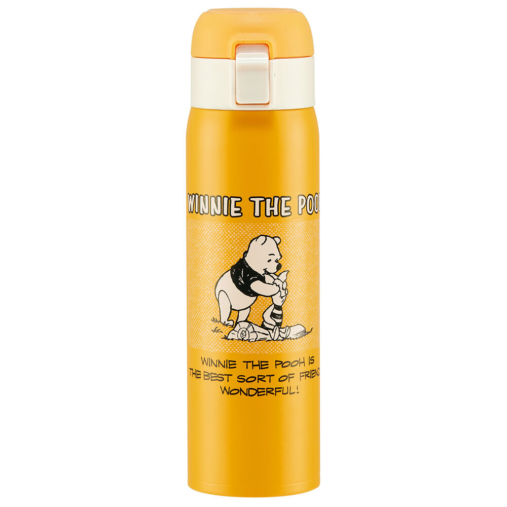 BACKYARD FAMILY「スケーター 水筒 キッズ ワンタッチ 480ml 通販 ステンレスボトル マグボトル 保冷 保温」|食器・キッチングッズ|イエロー1