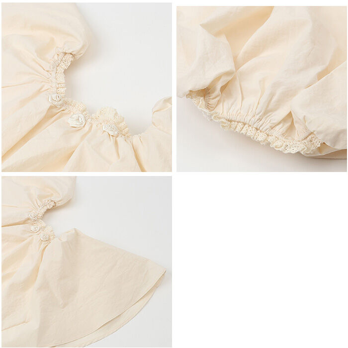 BACKYARD FAMILY「Rora ブラウス 襟なし 通販 ローラ クリーミー カットソー キッズ 子供 女の子 女子」|その他|