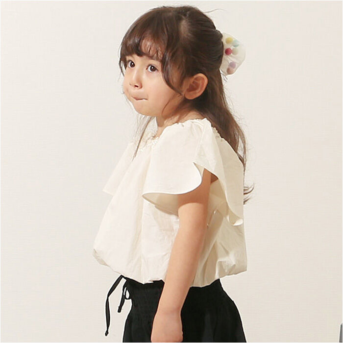 BACKYARD FAMILY「Rora ブラウス 襟なし 通販 ローラ クリーミー カットソー キッズ 子供 女の子 女子」|その他|