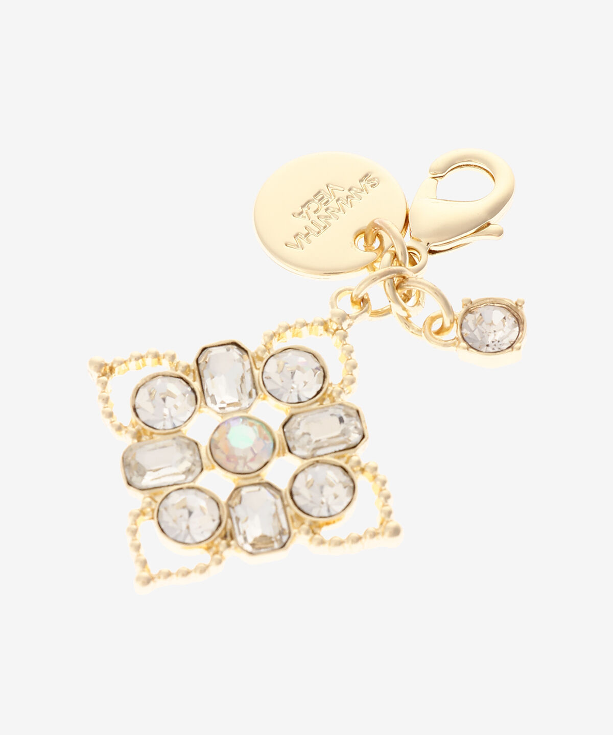 Samantha Vega「ダイヤカットファスナーチャーム」|チャーム・キーホルダー|クリア