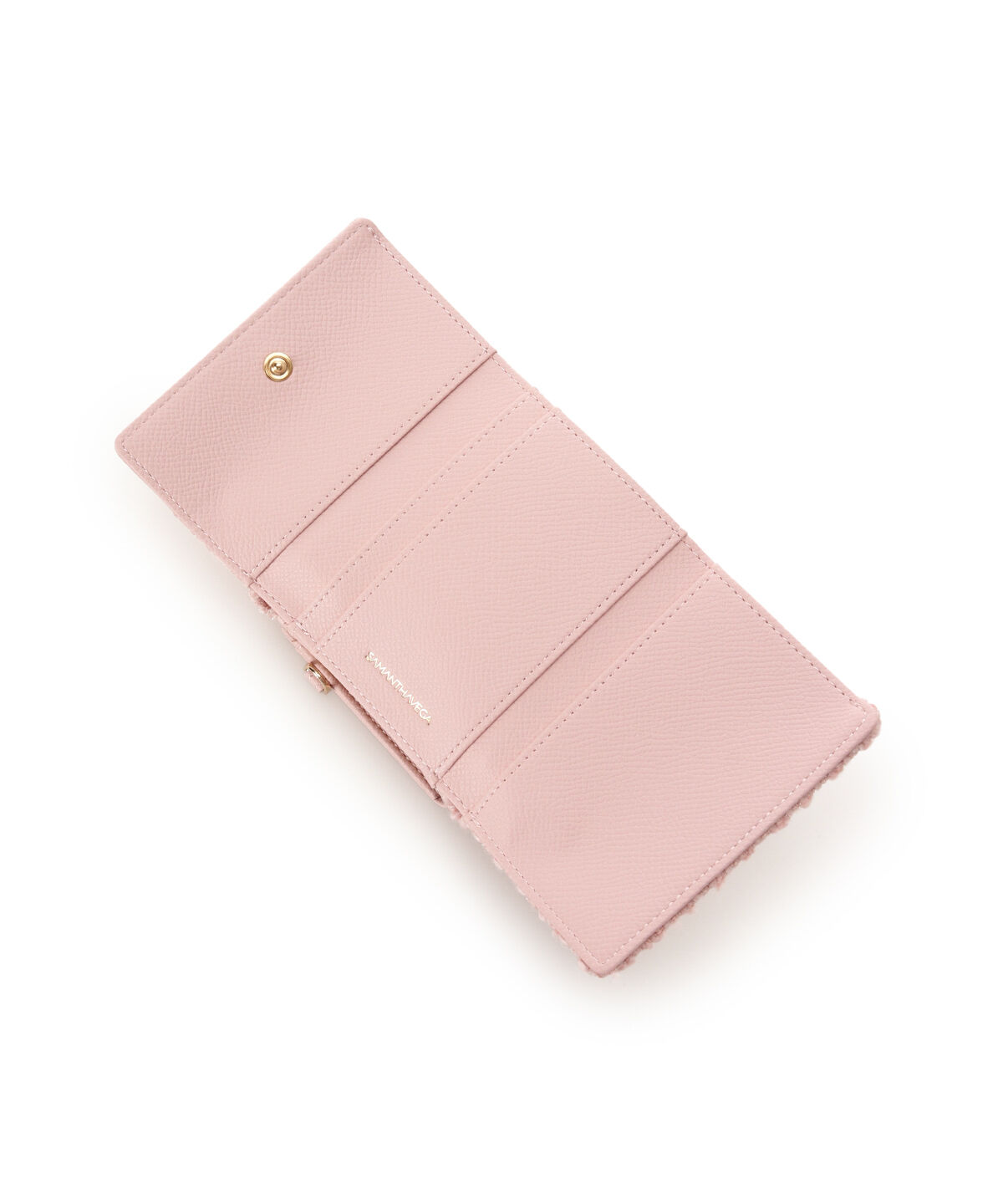 Samantha Vega「ラメツイードアクセントリボン折財布」|財布|