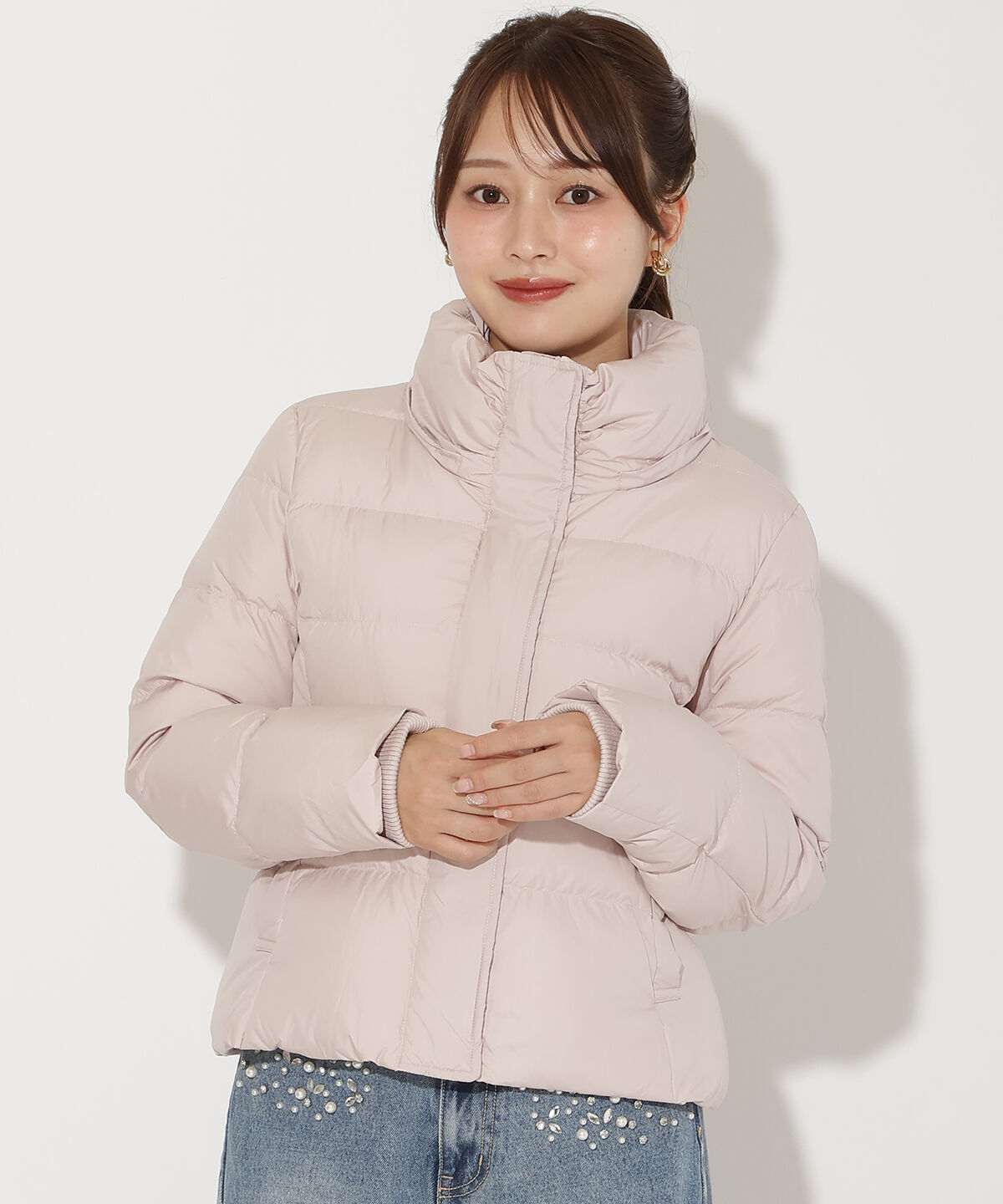 アンドクチュール「FOXファー付きショートダウン」|ダウン|