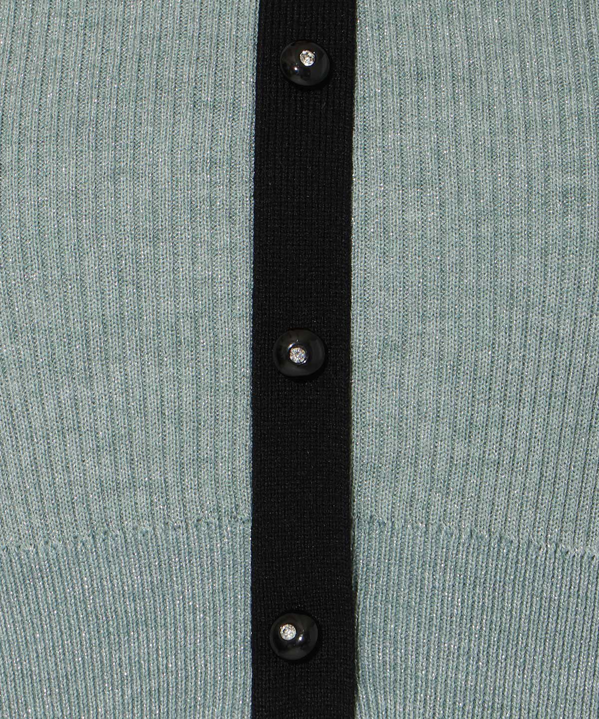 アンドクチュール「ラメ入り配色ドッキングワンピース」|ワンピース|