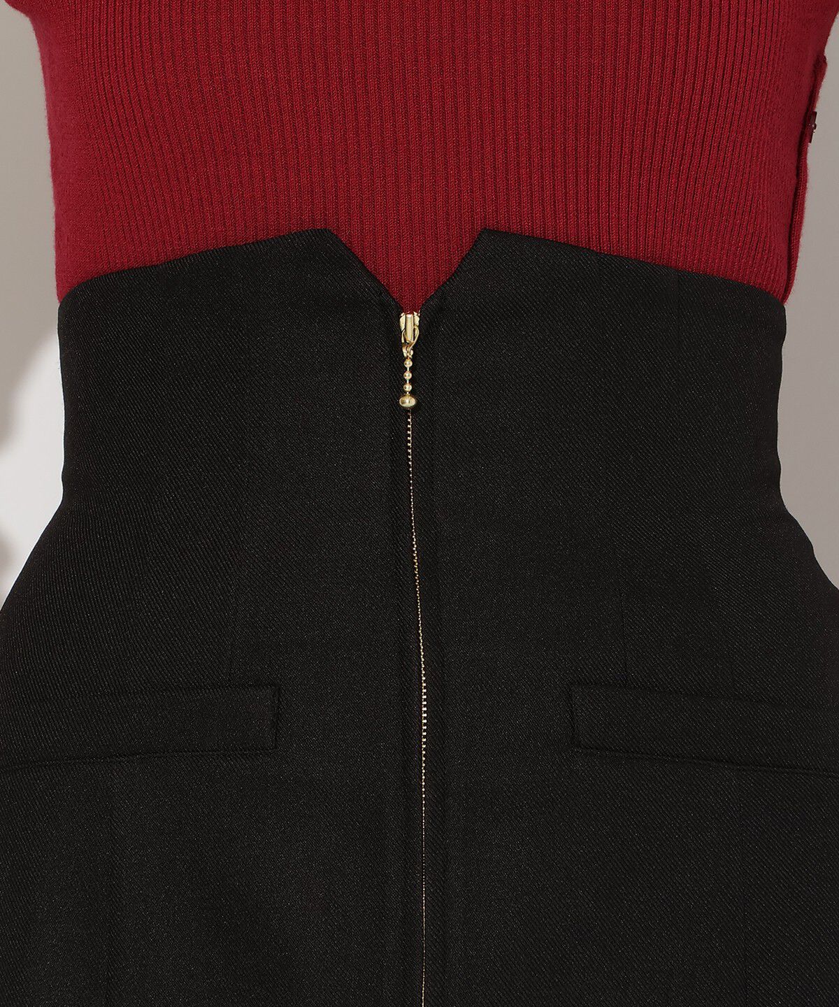 アンドクチュール「フロントZIPマーメイドスカート」|フレア|