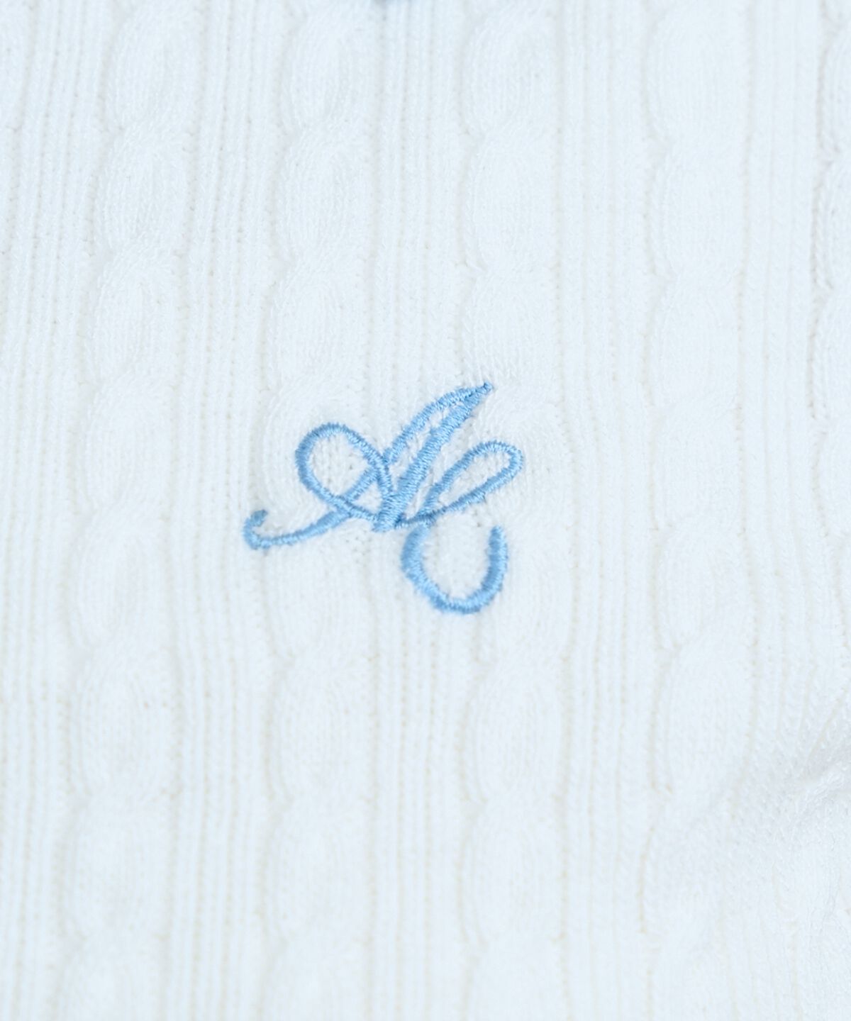 アンドクチュール「ダブルカラーケーブルポロニット」|ニット・セーター|