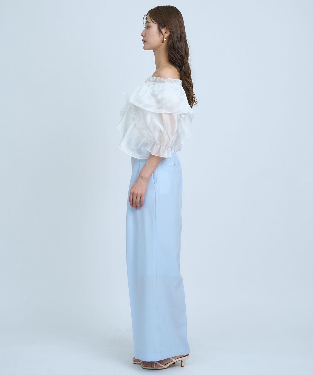 アンドクチュール「シアーワイドパンツ」|その他|