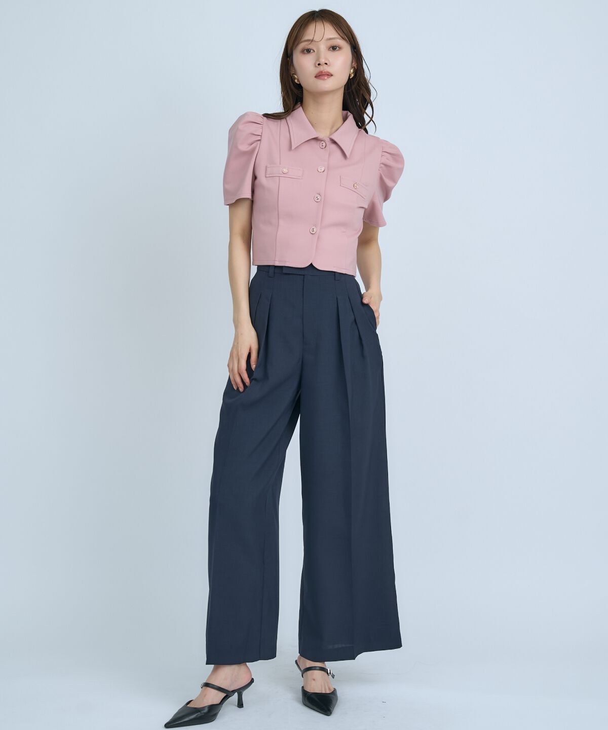 アンドクチュール「シアーワイドパンツ」|その他|