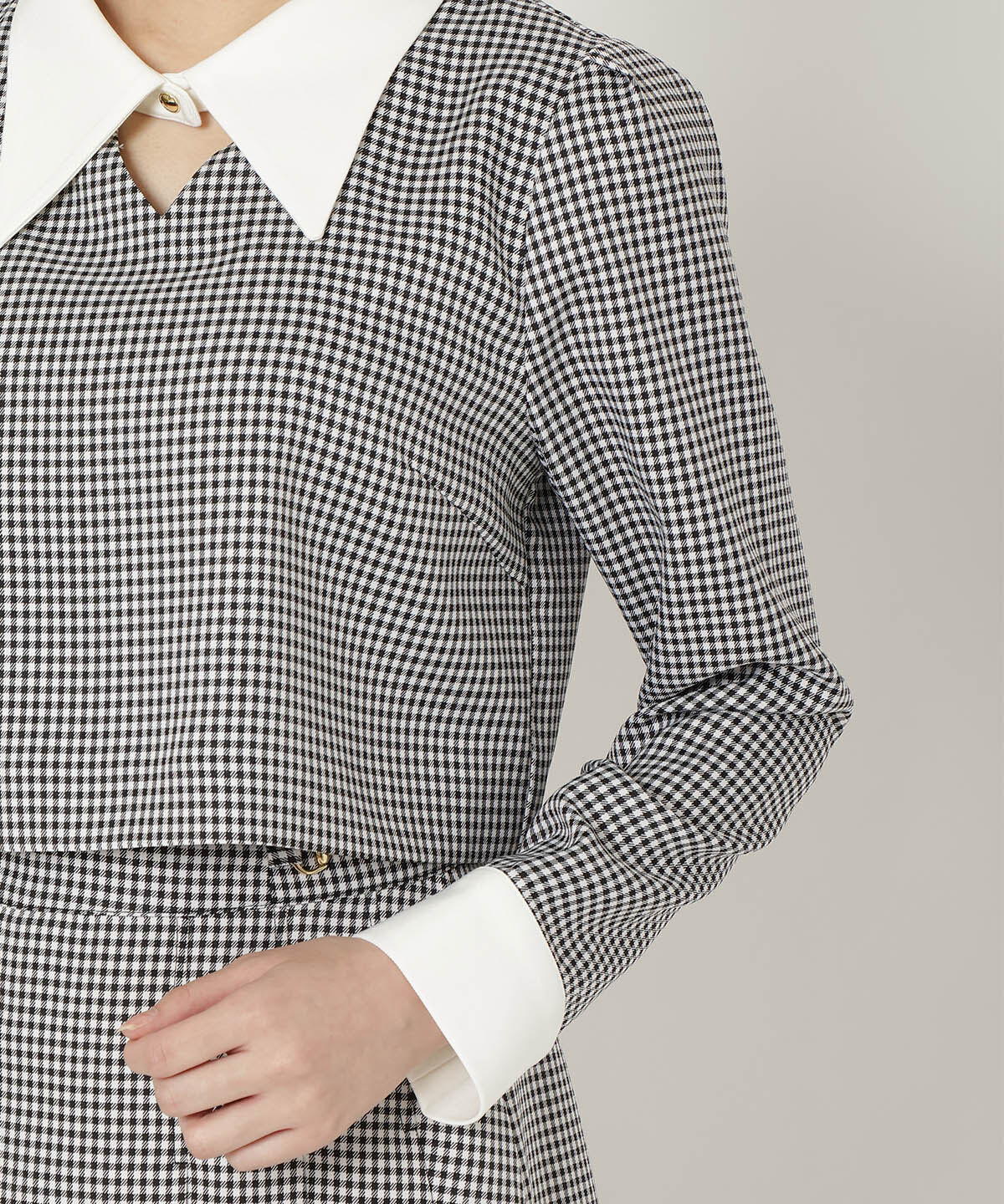 REDYAZEL「配色襟トップス」|シャツ・ブラウス|