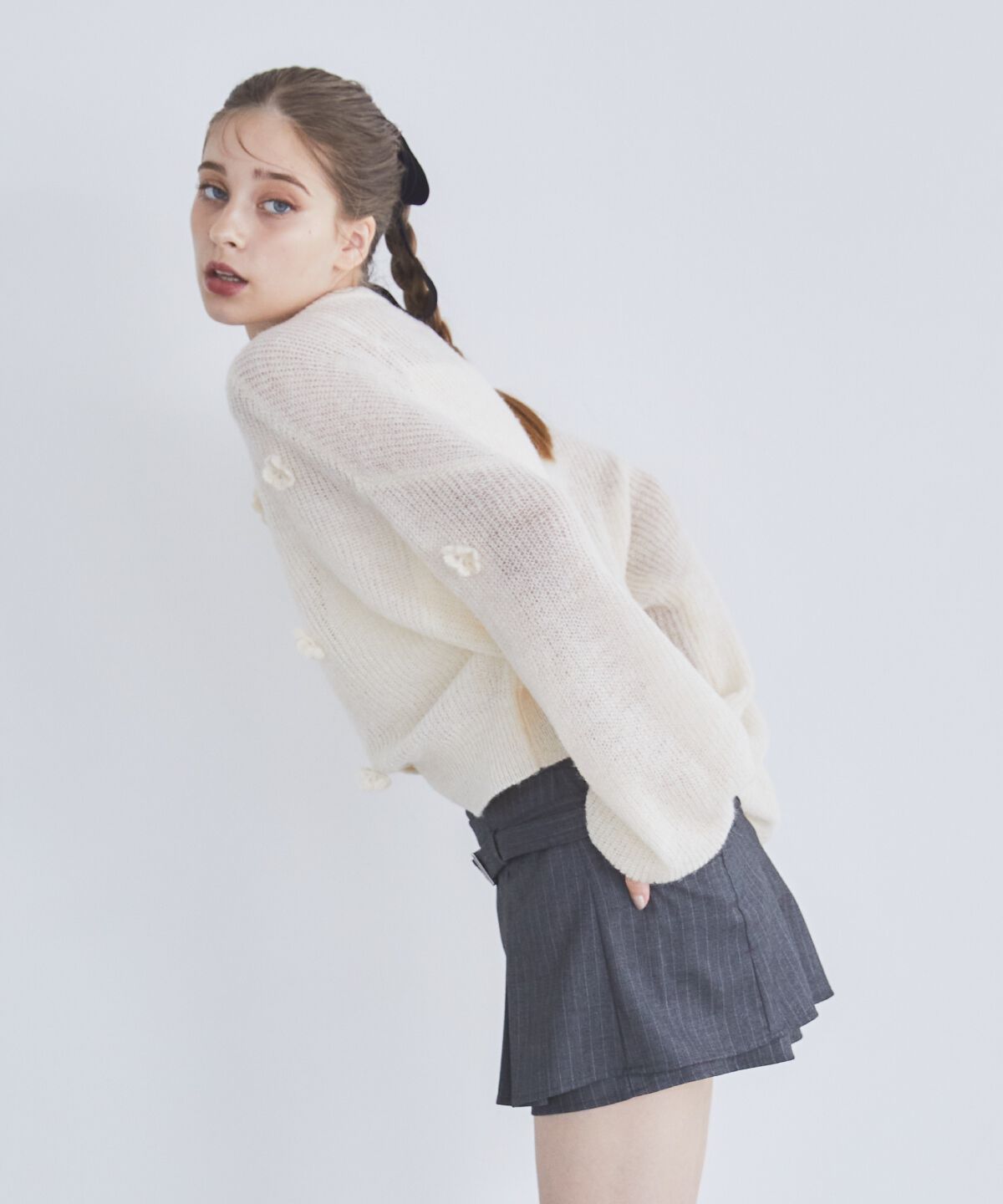 REDYAZEL「クロシェフラワーカーディガン」|カーディガン|