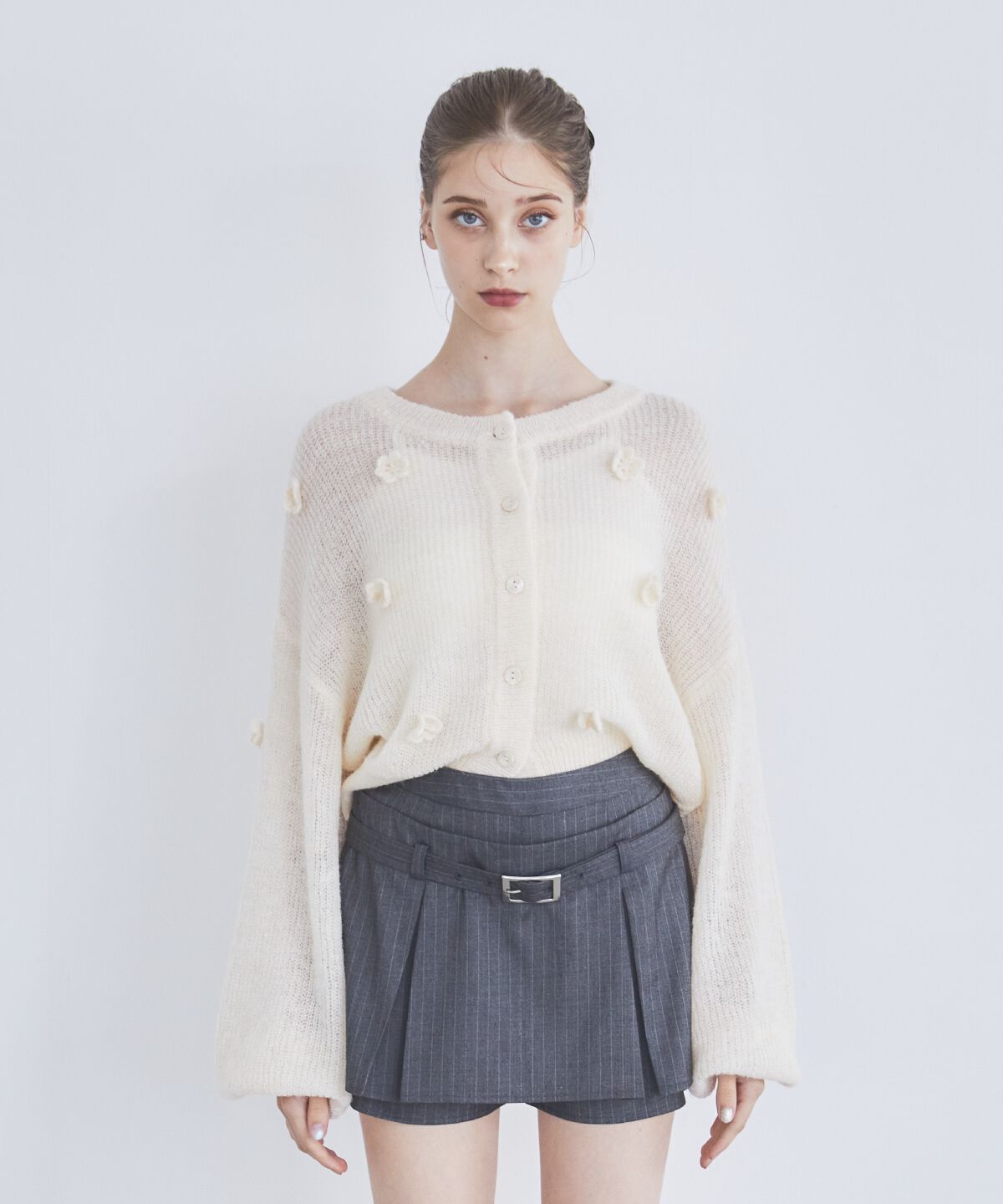 REDYAZEL「クロシェフラワーカーディガン」|カーディガン|