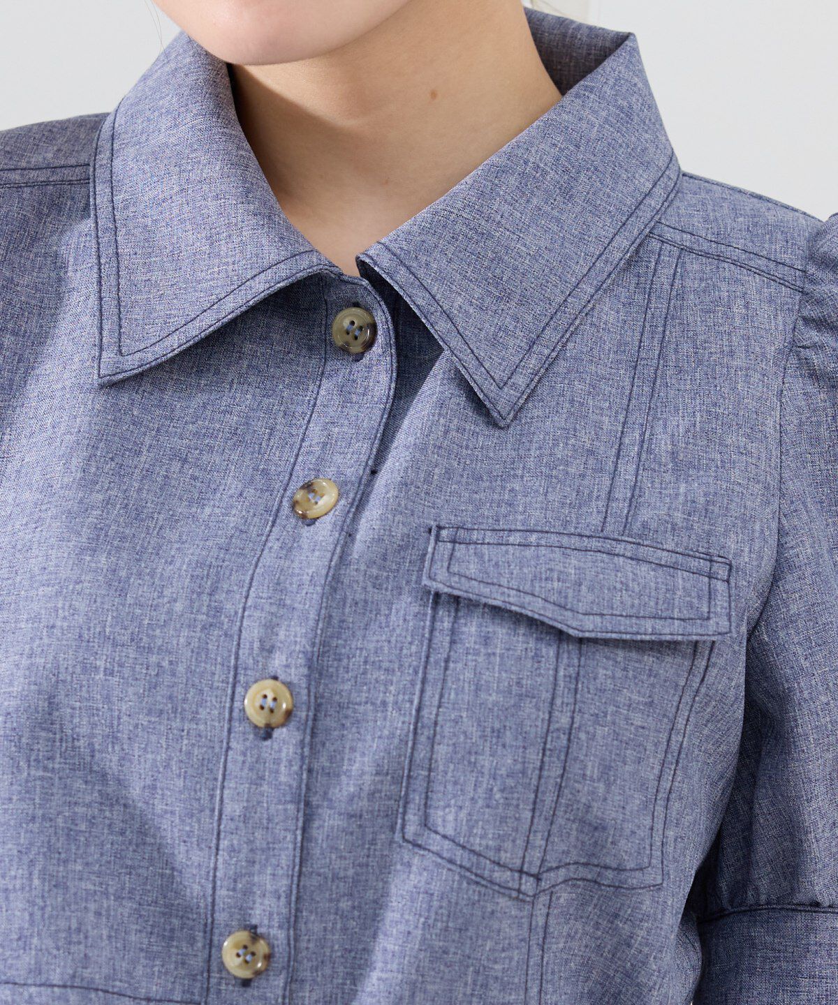 REDYAZEL「バイカラーステッチアシメデザイン半袖ミニワンピース」|ワンピース|