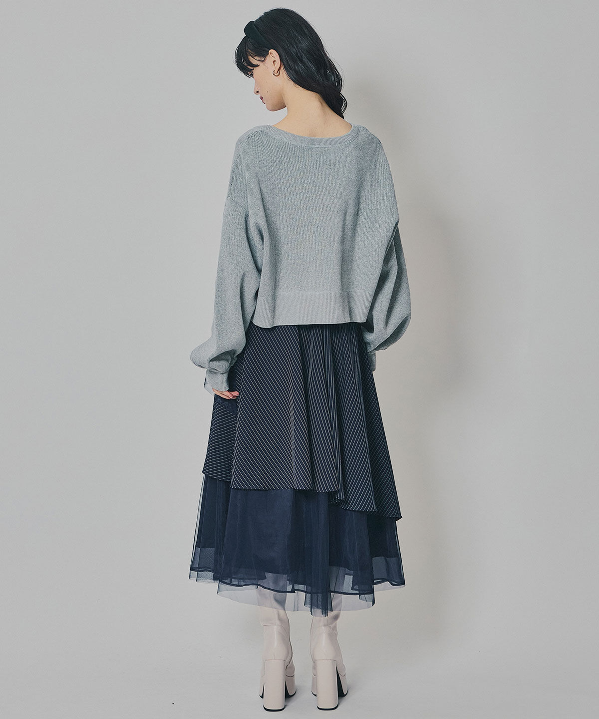 REDYAZEL「スウェットライクジャガードニット」|ニット・セーター|