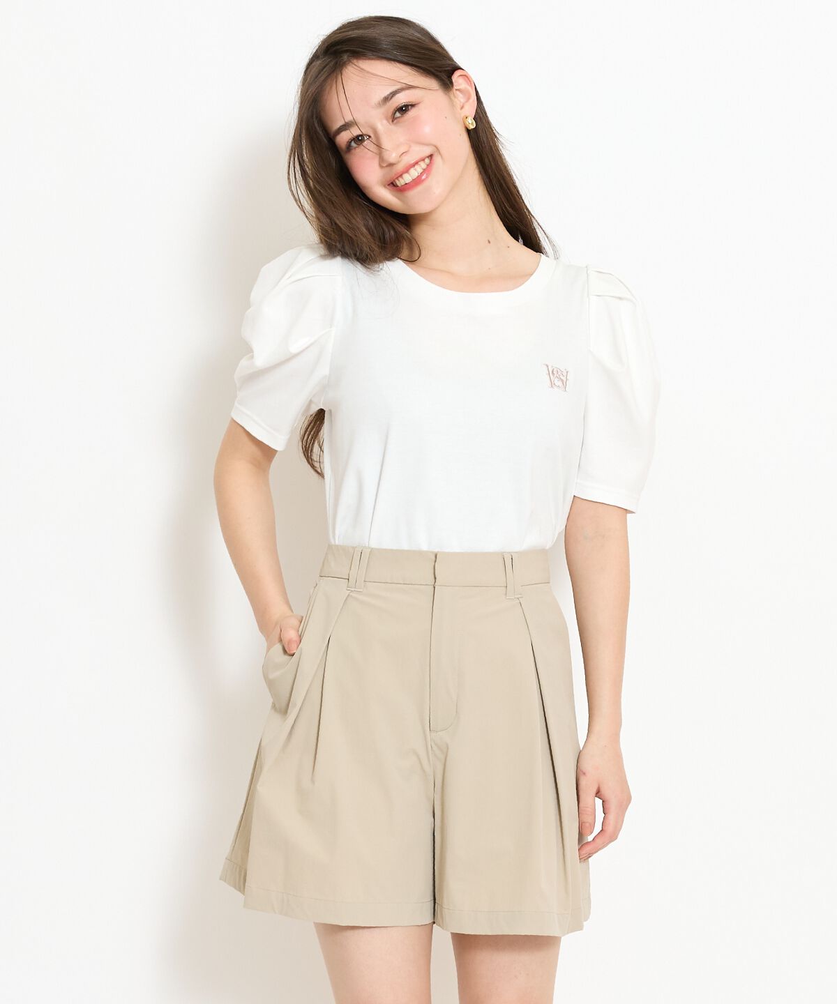 WILLSELECTION「UVカットショートパンツ」|キュロット|ベージュ