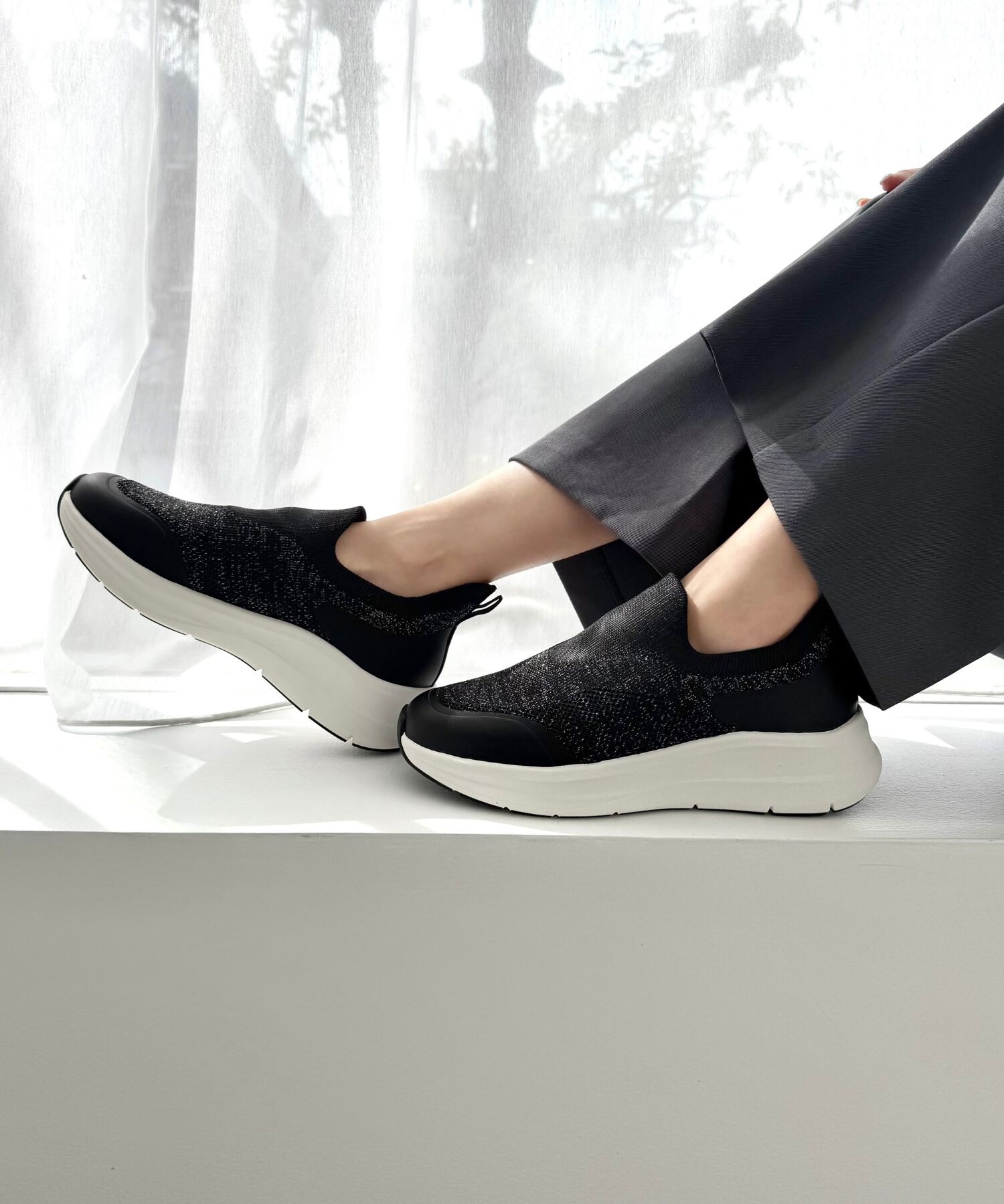 ORiental TRaffic「●2026春夏新作●【 瞬間フィット 】 ニット 防水 スニーカー /OT3799」|スニーカー|