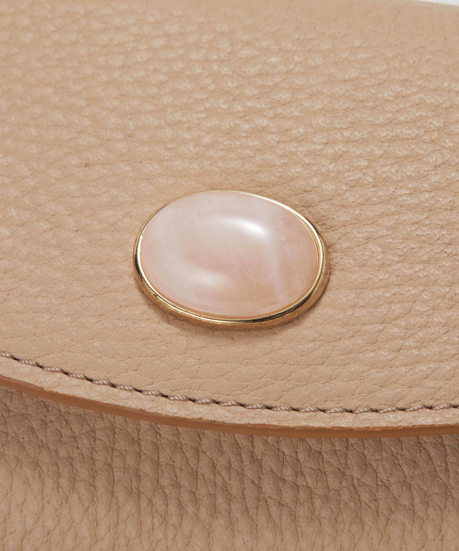 TOPKAPI 「【TOPKAPI】 gemdrops ジェムドロップ ミニエンボスレザー 天然石 三つ折り 財布」|財布|