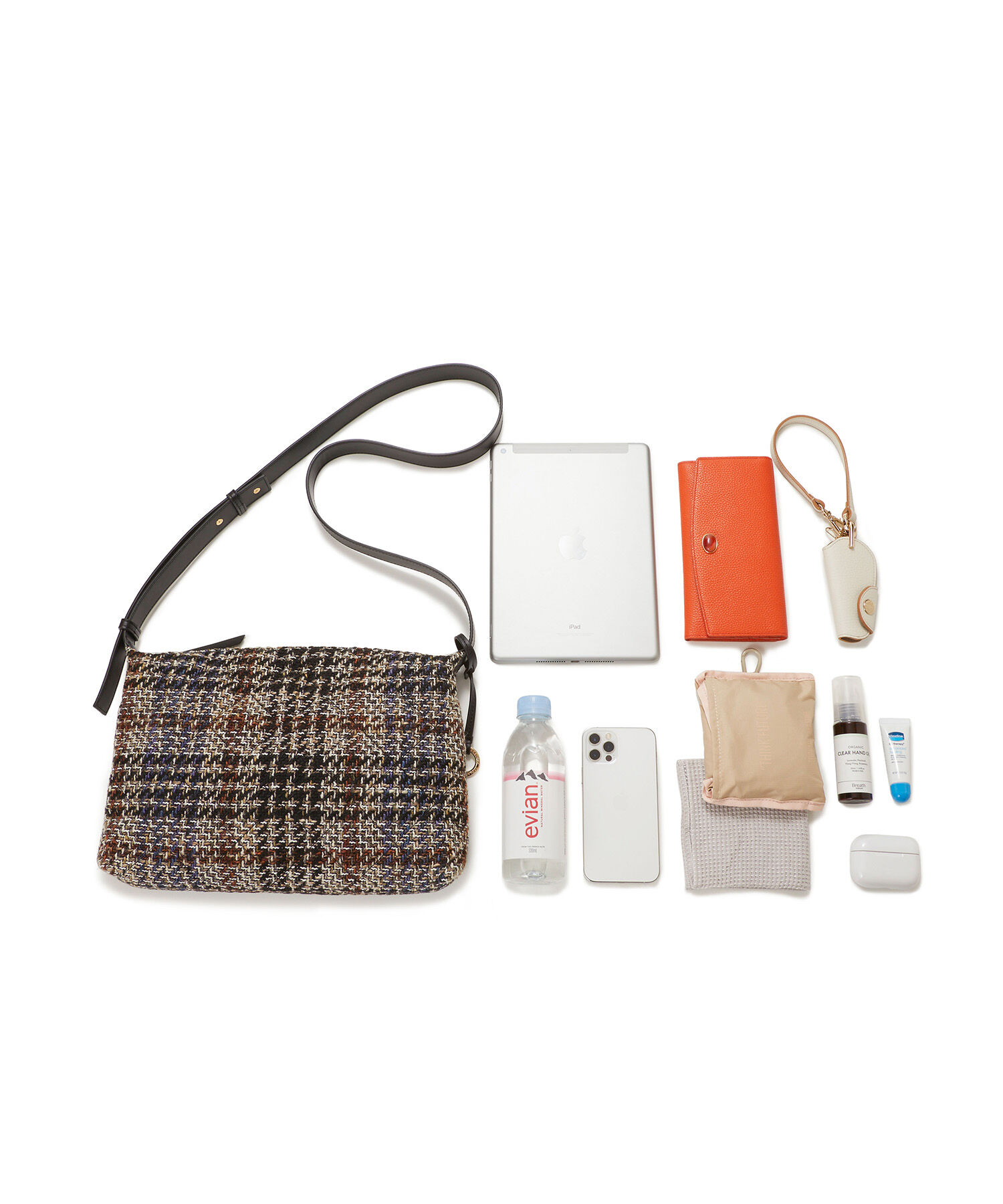 TOPKAPI TREASURE「【TREASURE TOPKAPI】キルティング ツイード ショルダーバッグ」|ショルダー・メッセンジャー|