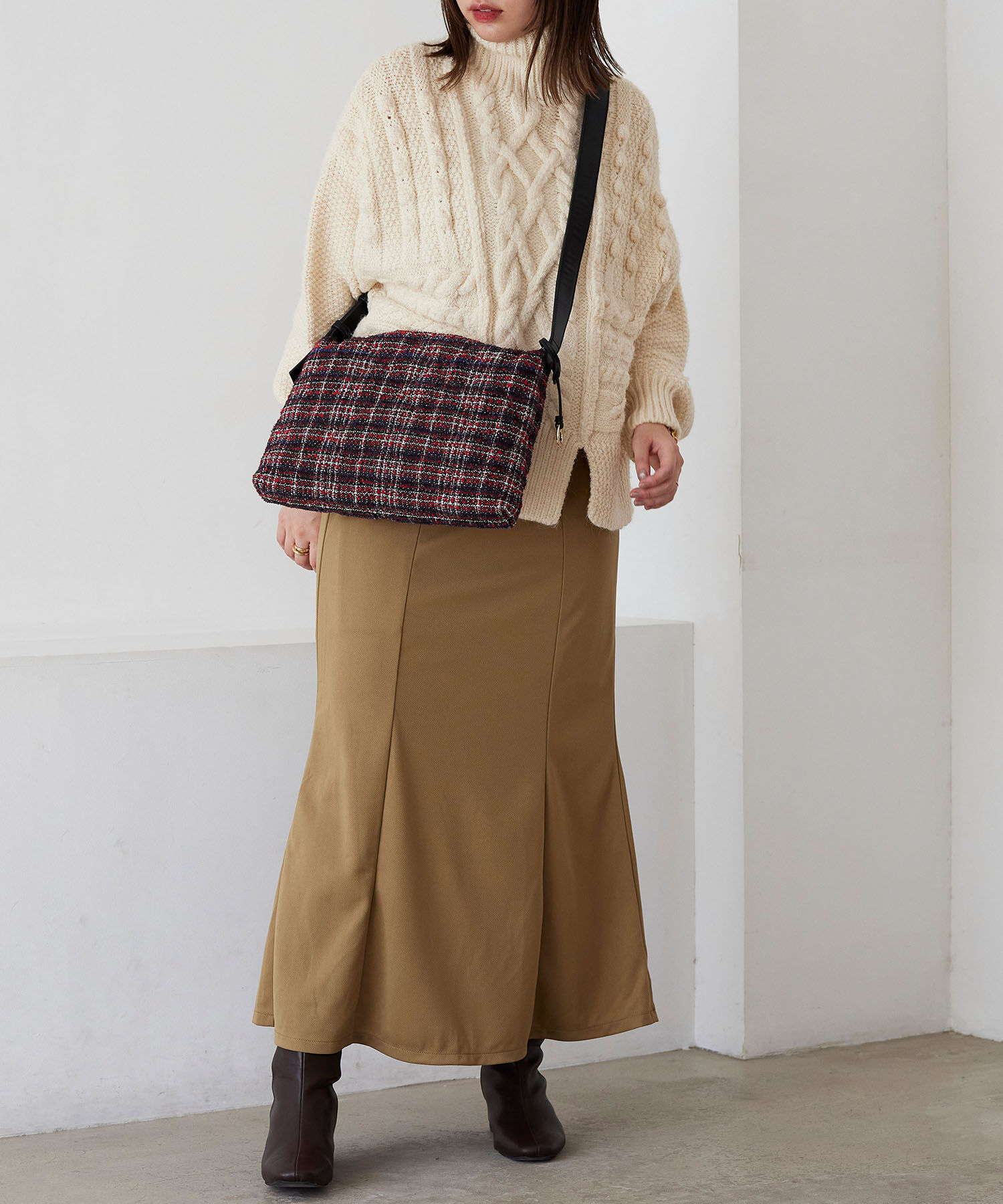 TOPKAPI TREASURE「【TREASURE TOPKAPI】キルティング ツイード ショルダーバッグ」|ショルダー・メッセンジャー|