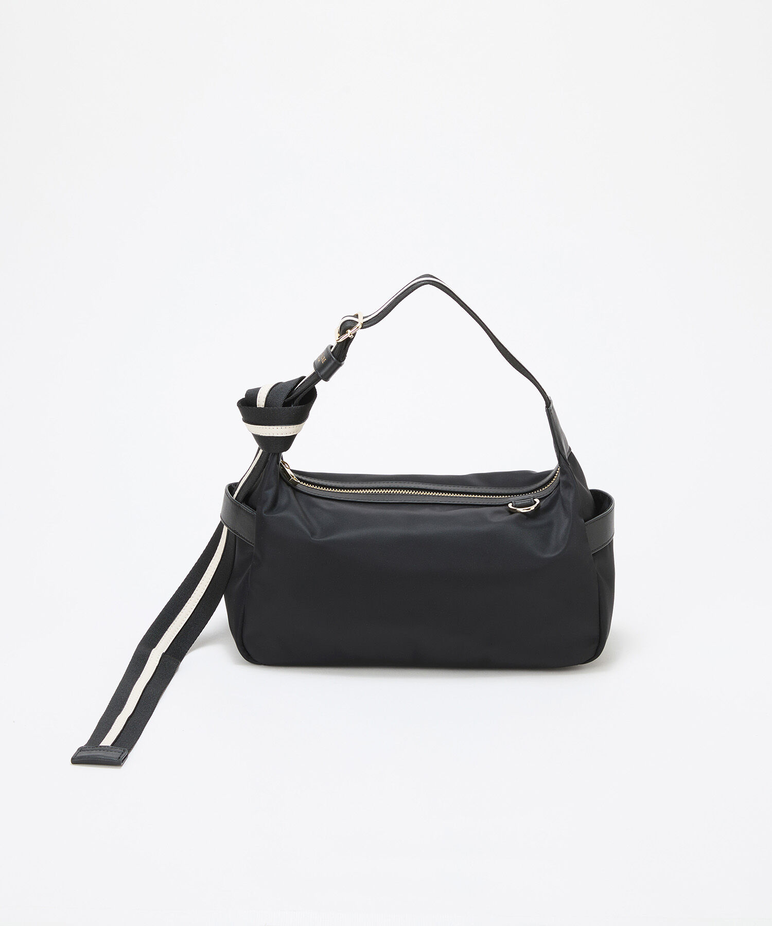 TOPKAPI TREASURE「【TREASURE TOPKAPI】ナイロン ストライプ ベルト ショルダー バッグ」|ショルダー・メッセンジャー|ブラック