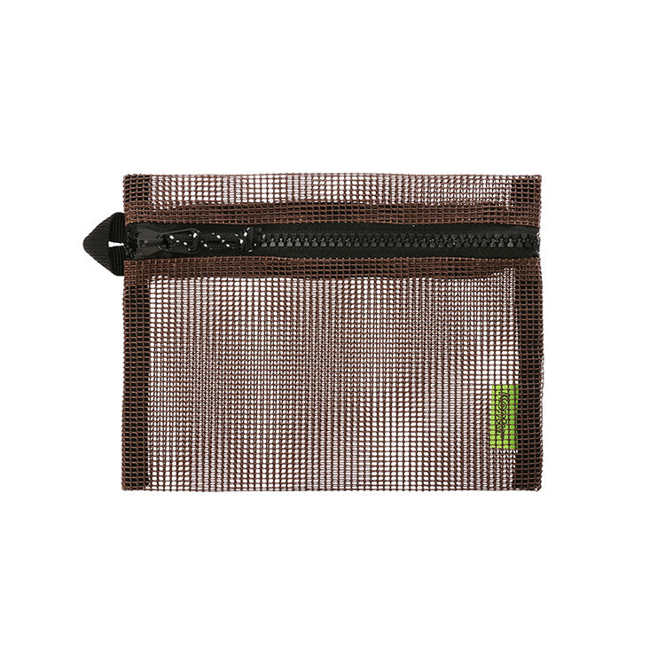  「コンター フラットケース メッシュM」|財布|ブラウン