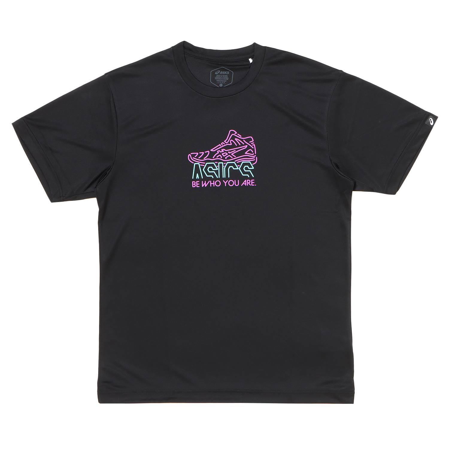 asics「【asicsｳｪｱ】ﾄﾞﾗｲﾌﾟﾘﾝﾄﾊﾝｿﾃﾞｼﾔﾂ」|Tシャツ・カットソー|ブラック