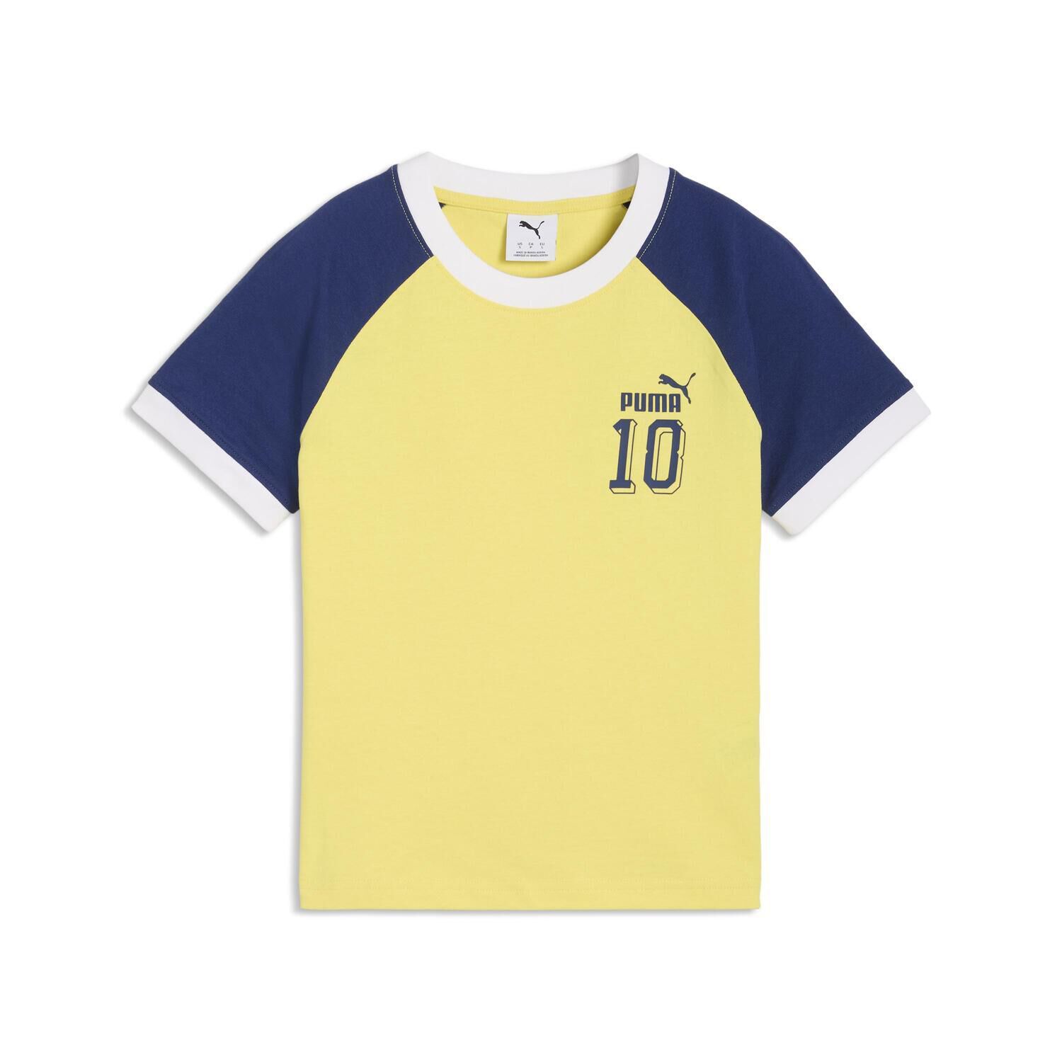 PUMA「【PUMA ｳｪｱ】W F.P.ARCHIVE SLIM RINGER TEE」|Tシャツ・カットソー|イエロー