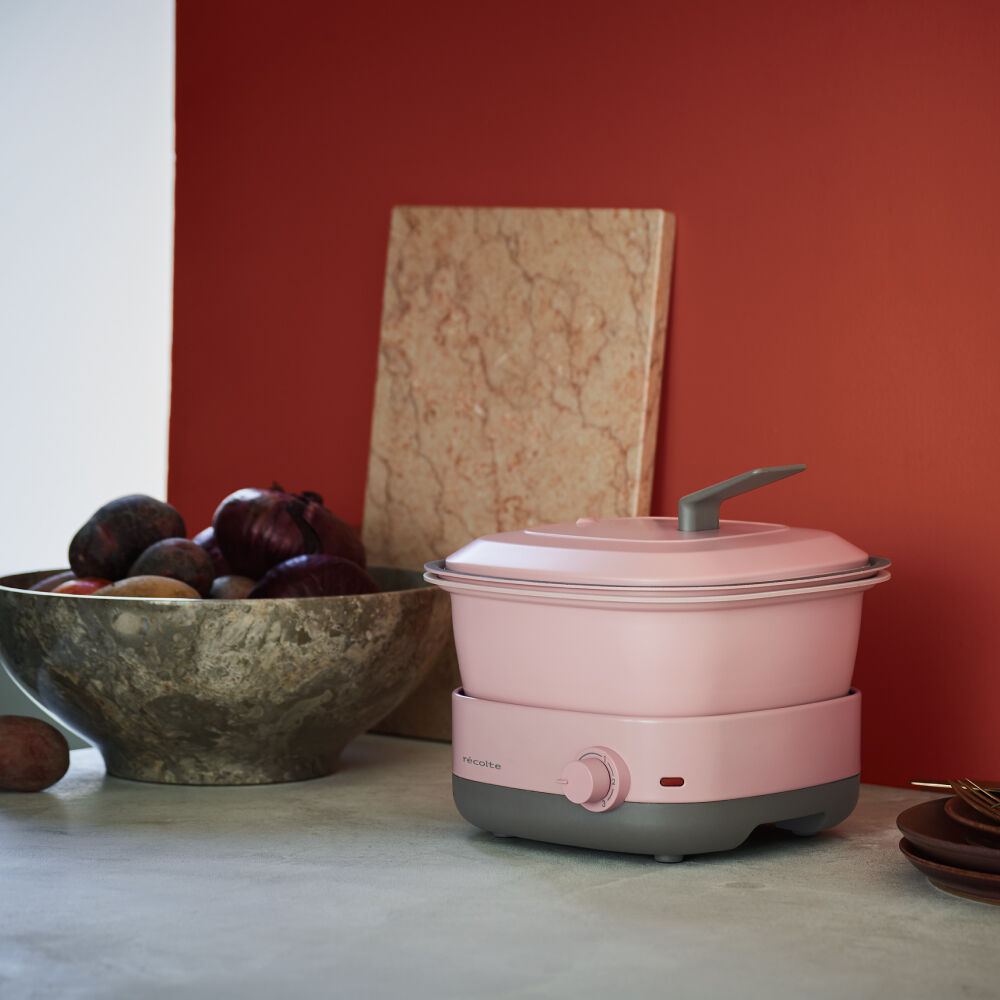 recolte「レコルト　ポットデュオ キャレ　RPD-4」|食器・キッチングッズ|グレイッシュピンク