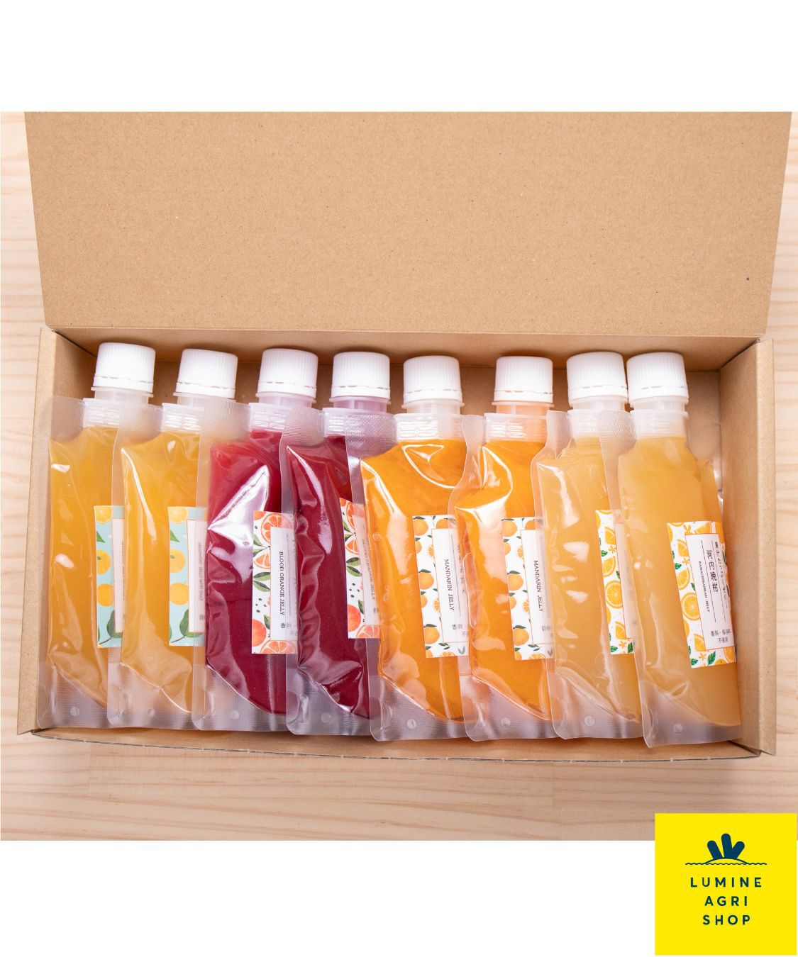 LUMINE AGRI SHOP「めぐあすファームの宇和島産みかんゼリーギフト8本」|果物・野菜|