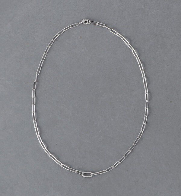 UNITED ARROWS「オーバルパヴェ チェーンネックレス」|ネックレス|