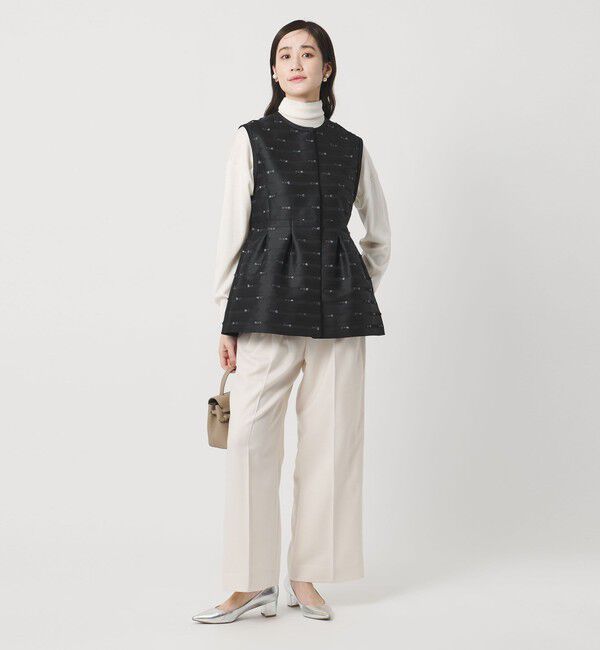 UNITED ARROWS「リボン カットジャガード ベスト」|ベスト・ジレ|